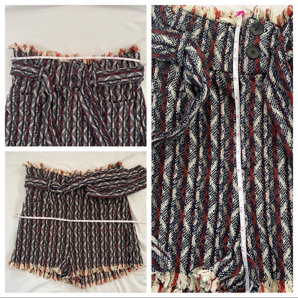 IRO Vanity Striped Mini Shorts NWT - Picture 14 of 16